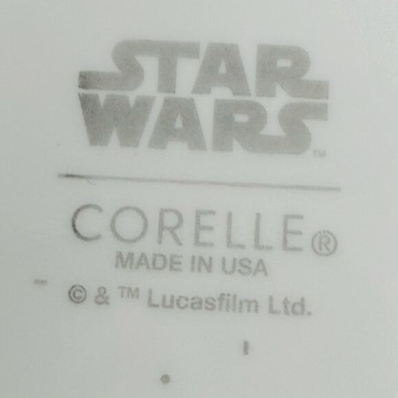 Corelle Baby Yoda Grogu Star Wars Bread Plates 6.75” Set of 2 USA - Picture 4 of 4